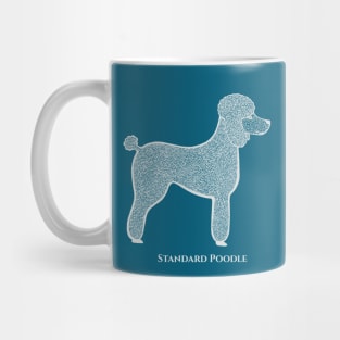 Standard Poodle - hand drawn dog design with name Mug